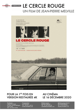 Le Cercle Rouge Un Film De Jean-Pierre Melville