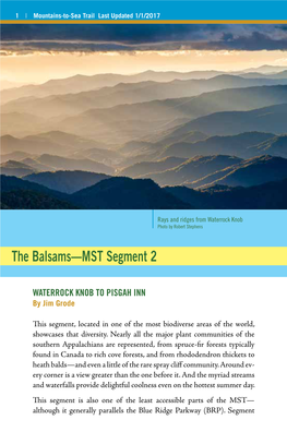 The Balsams—MST Segment 2