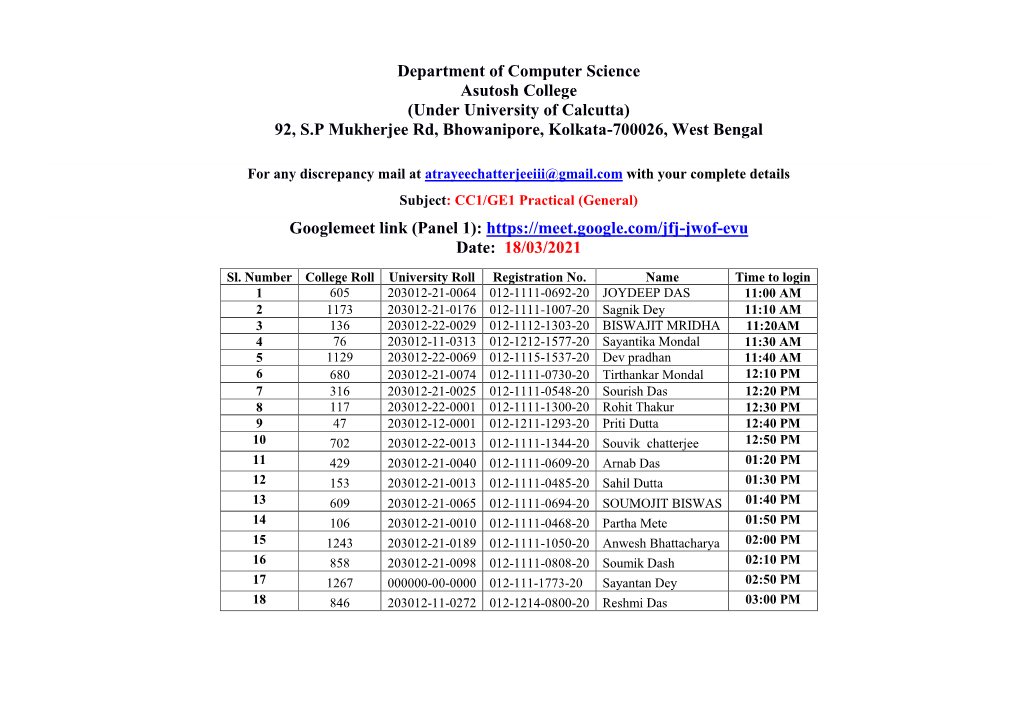 To Download CMSG SEM-1 Candidate Wise