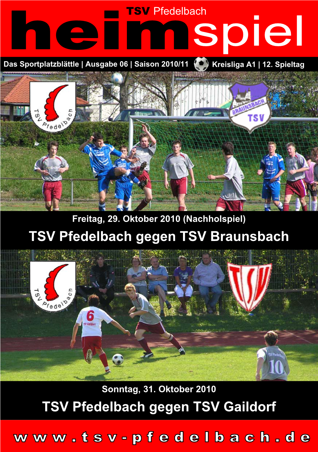 TSV Pfedelbach Gegen TSV Braunsbach