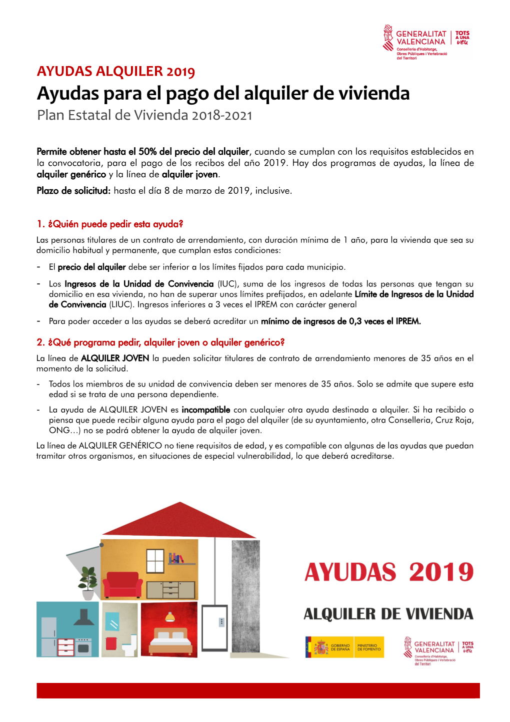 Ayudas Para El Pago Del Alquiler De Vivienda Plan Estatal De Vivienda 2018-2021