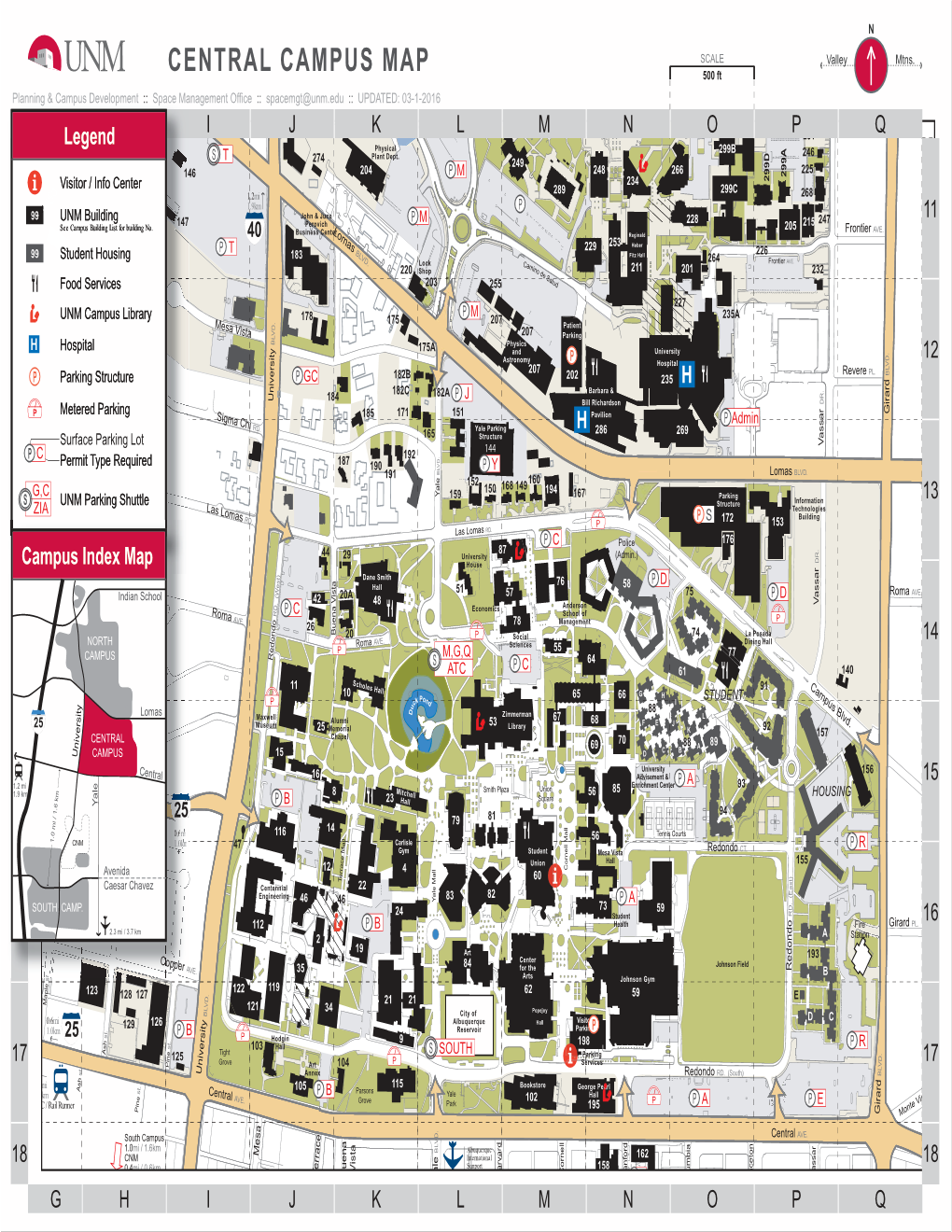 Unm-Campus-Map.Pdf - DocsLib