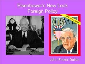 Eisenhower's New Look Foreign Policy