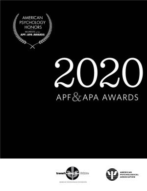 2020 APF and APA Awards