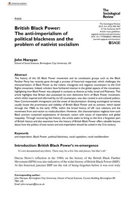 British Black Power