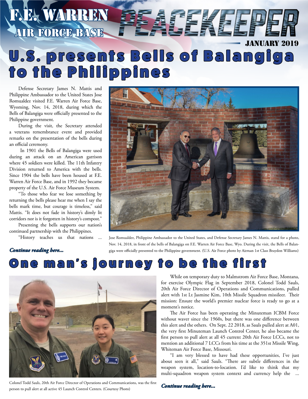 FE WARREN US Presents Bells of Balangiga To