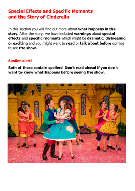 Special Effects and Specific Moments and the Story of Cinderella