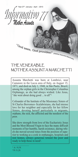 The Venerabile Mother Assunta Marchetti