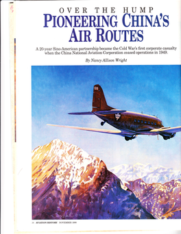 Fin ROUTES a 20-Year Sino-American Partnership Became the Cold War's First Corporate Casualty When the China National Aviation Corporation Ceased Operations in 1949