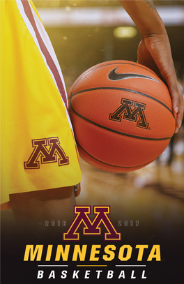 MINNESOTA BASKETBALL CONTACT INFORMATION 2016-17 MEDIA GUIDE Assoc