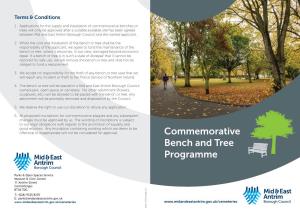 Commemorative Bench and Tree Programme