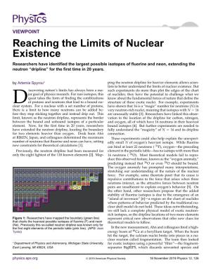 Reaching the Limits of Nuclear Existence