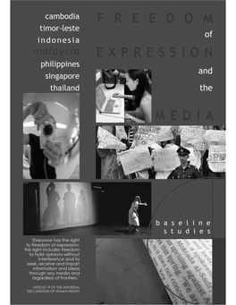 Freedom of Expression and the M Edia in M Alaysia