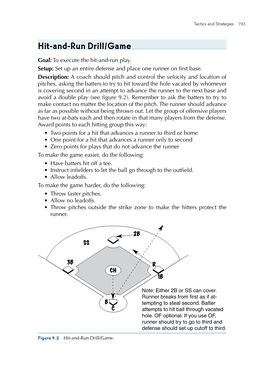 Hit-And-Run Drill/Game