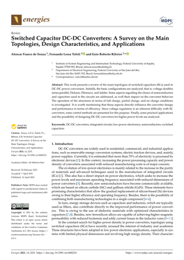 Switched Capacitor DC-DC Converters: a Survey on the Main Topologies, Design Characteristics, and Applications
