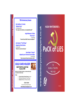 Pack of Lies Programme
