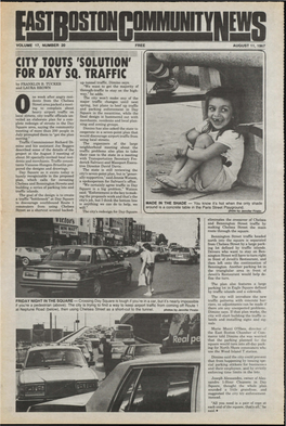 East Boston Community News: August 11, 1987. Volume 17, Number 20