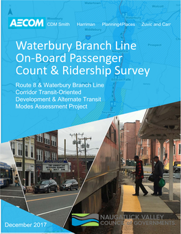 Waterbury Branch Line On-Board Passenger Count & Ridership Survey