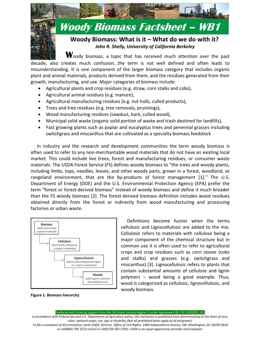 Woody Biomass Factsheet – WB1