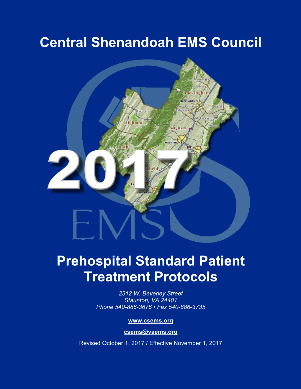 2017 Prehospital Standard Patient Treatment Protocols 01302019