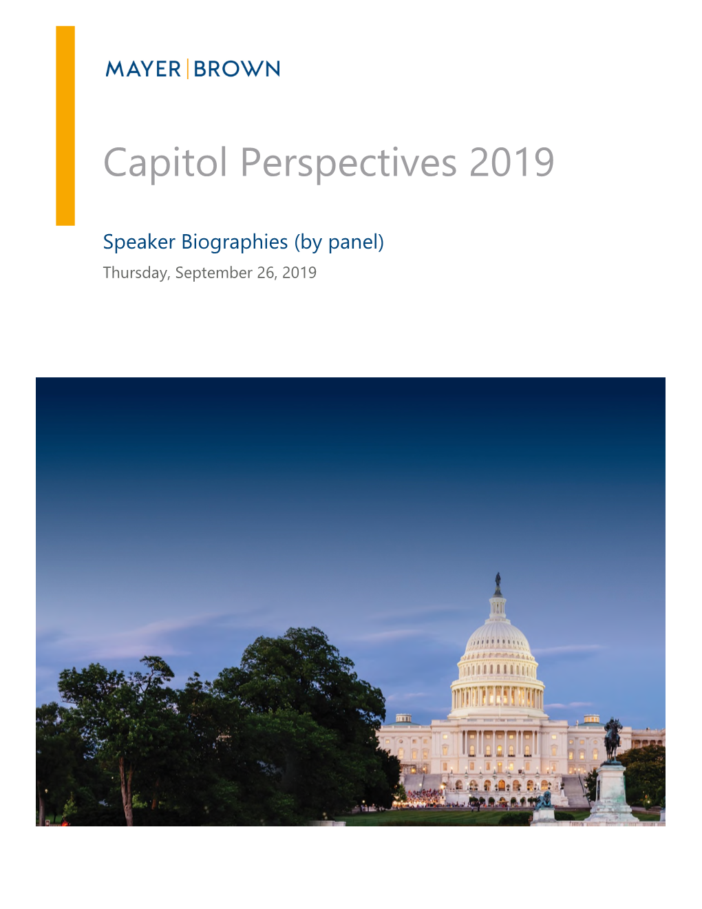 Capitol Perspectives 2019