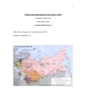 Nations and Nationalisms in the Former USSR