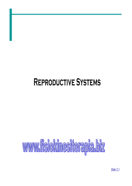 Reproductive Systems