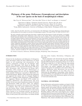 Jo Et Al 2013 Phylogeny of the Genus Mallomonas and Five New Species.Pdf