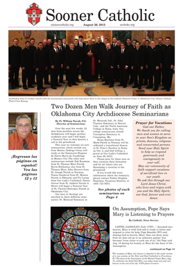 Two Dozen Men Walk Journey of Faith As Oklahoma City Archdiocese Seminarians