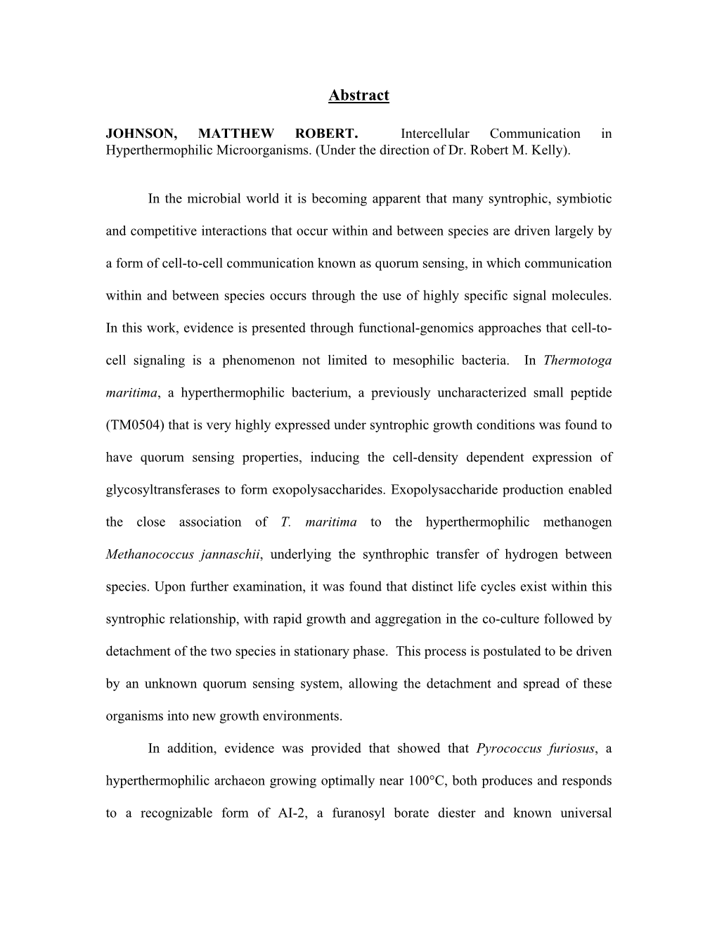 Cell-To-Cell Communication Known As Quorum Sensing, in Which Communication