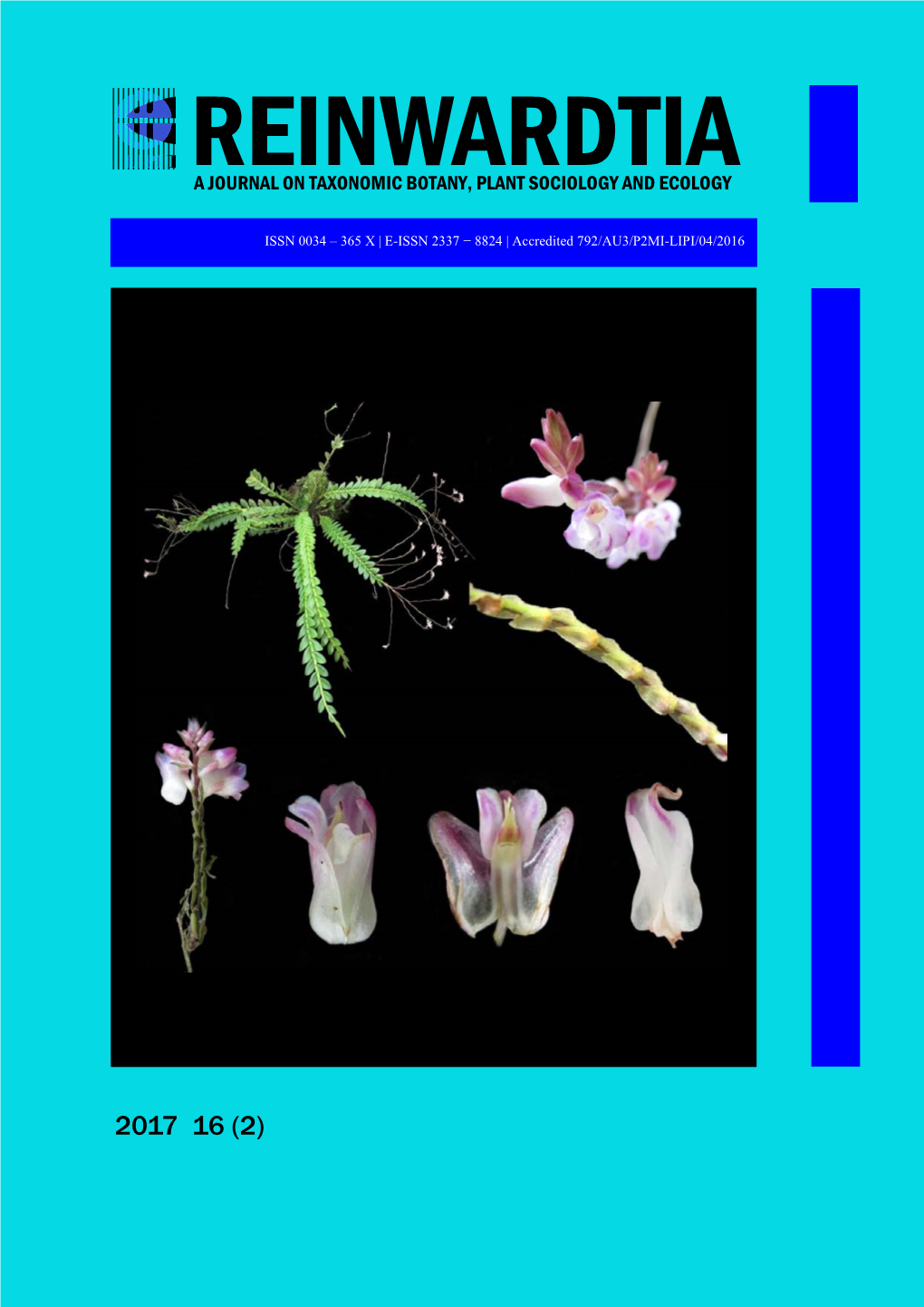 Reinwardtia a Journal on Taxonomic Botany, Plant Sociology and Ecology