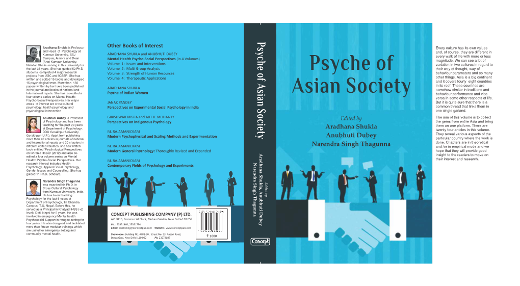 Psyche of Asian Society About the Editors