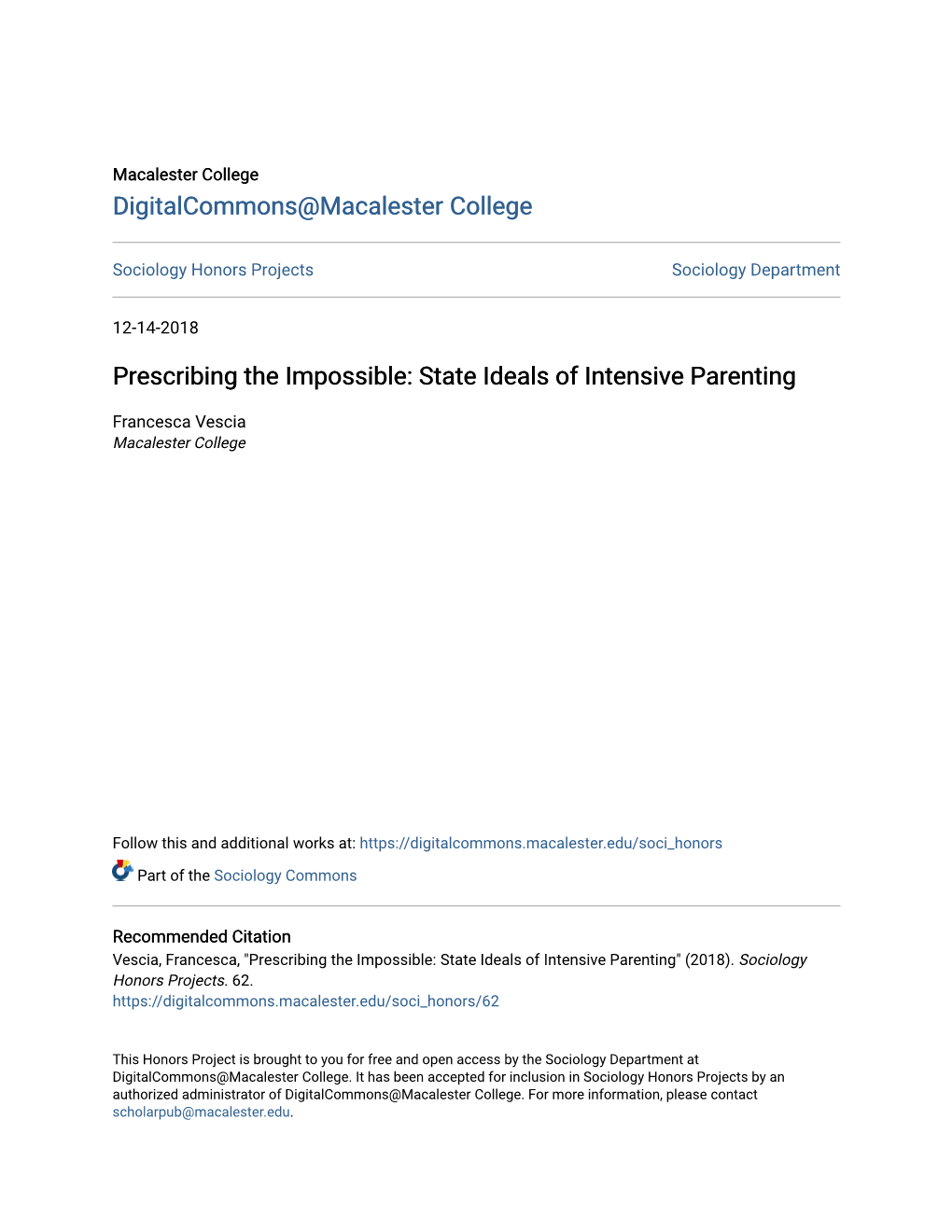 Prescribing the Impossible: State Ideals of Intensive Parenting