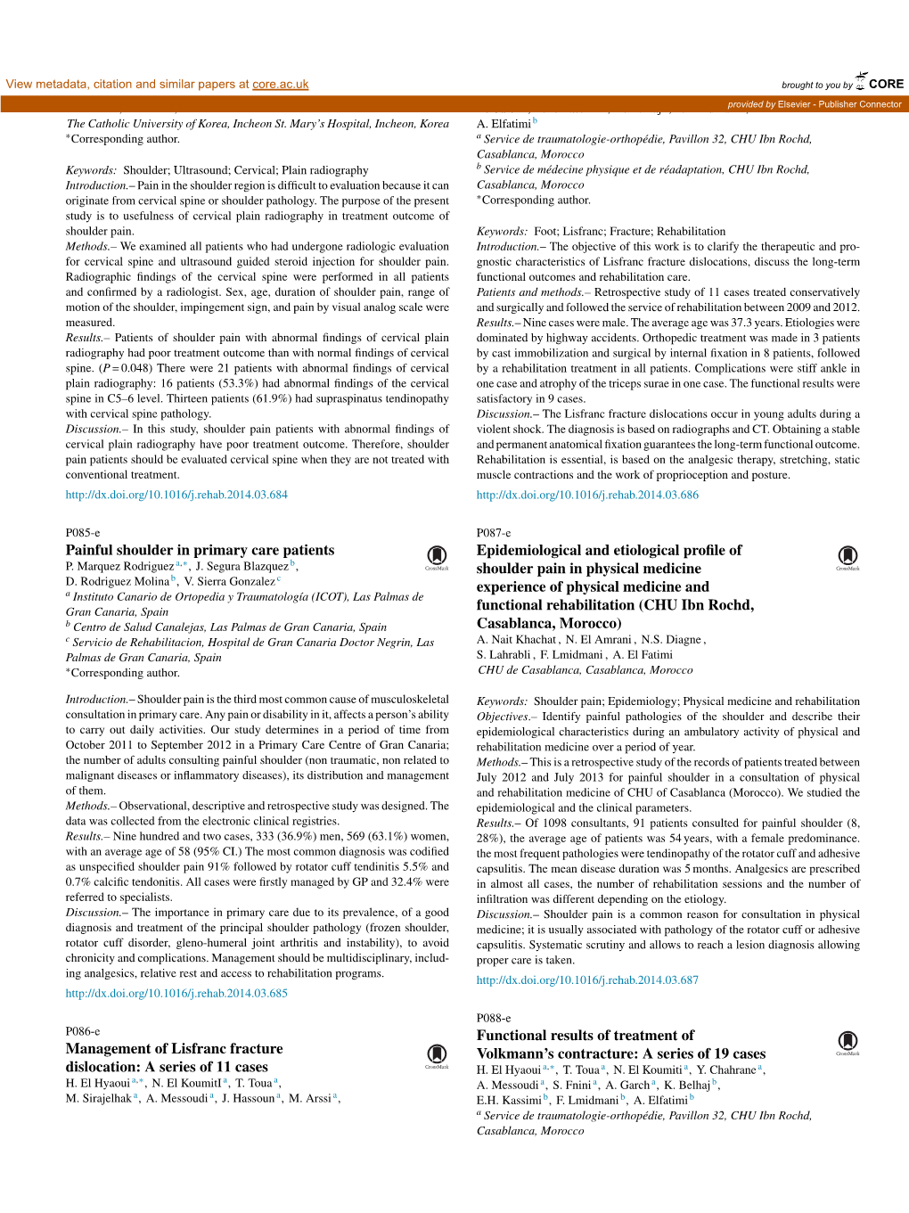 Functional Results of Treatment of Volkmann's Contracture