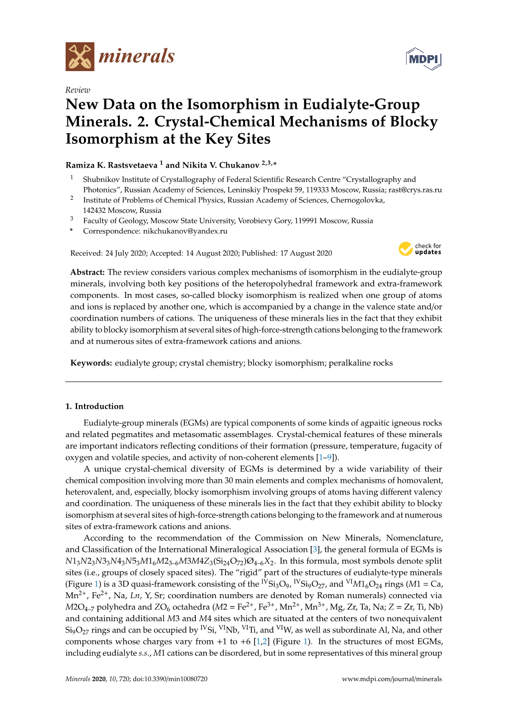 New Data on the Isomorphism in Eudialyte-Group Minerals. 2