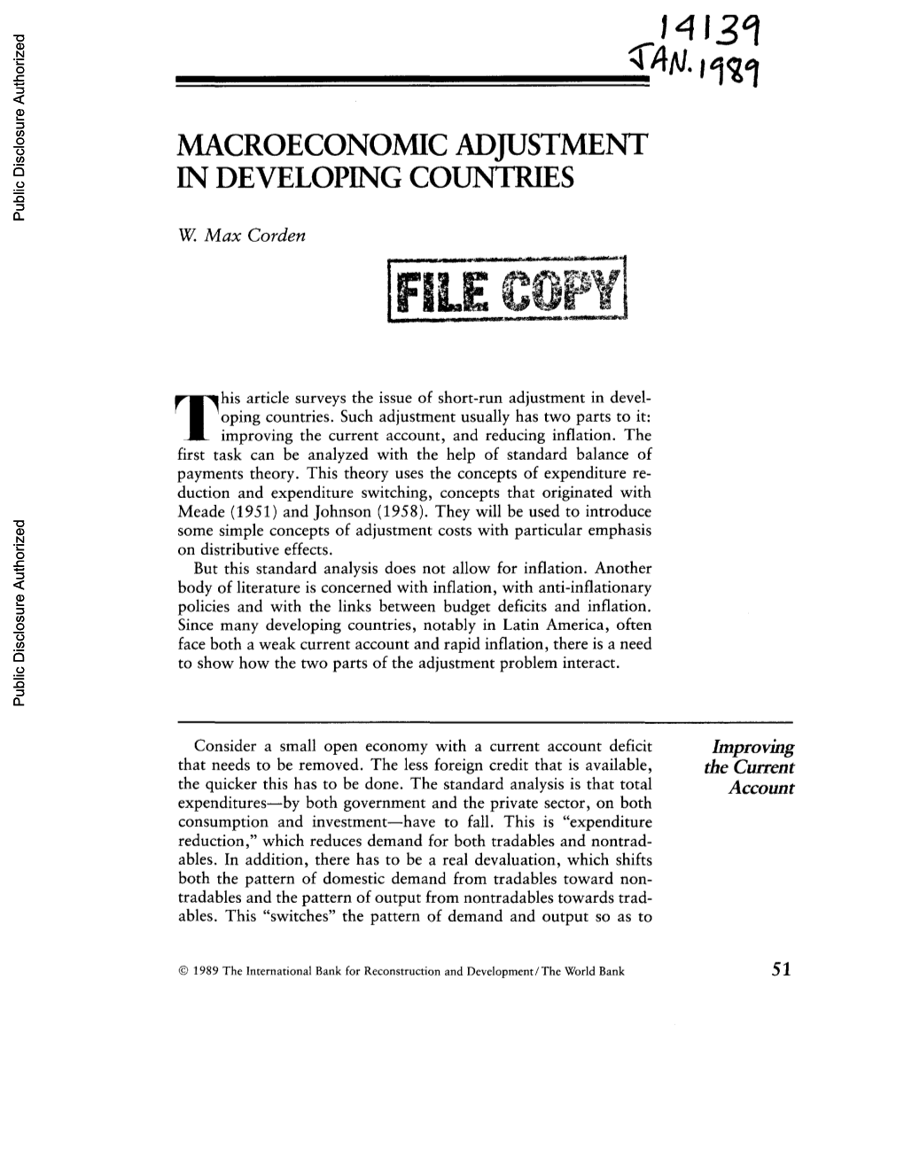 World Bank Document