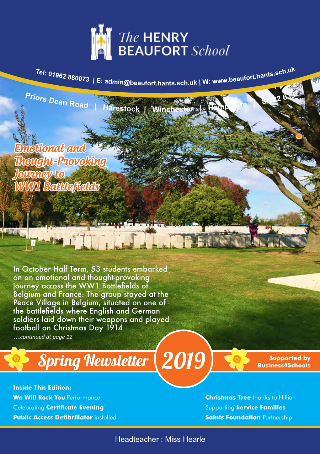 Spring Newsletter 2019 Business4schools