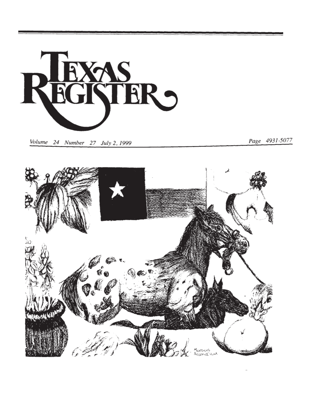 Texas Register V.24 No. 27