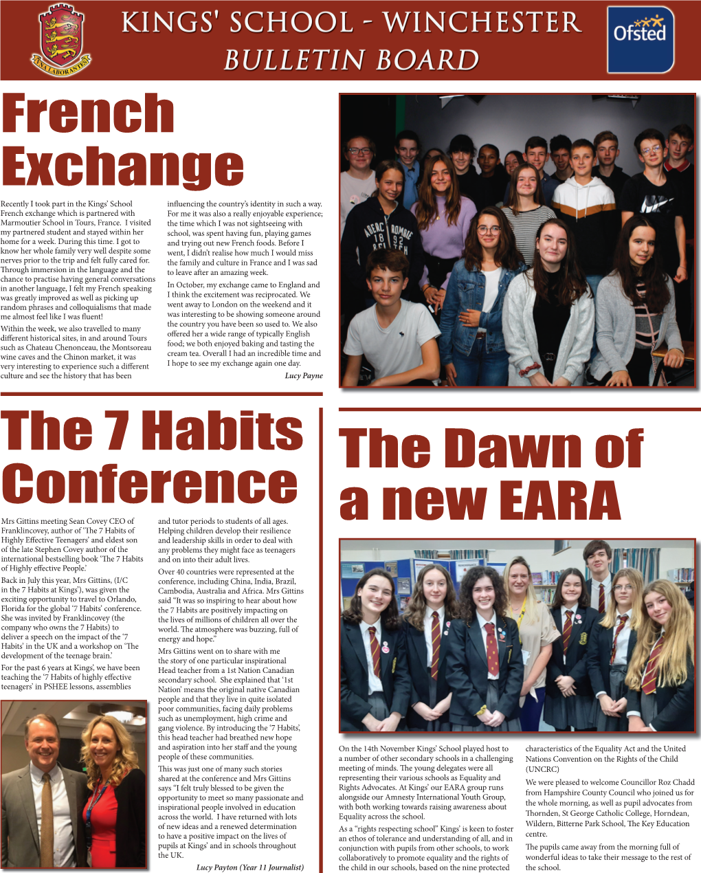 French Exchange the 7 Habits Conference the Dawn of a New EARA