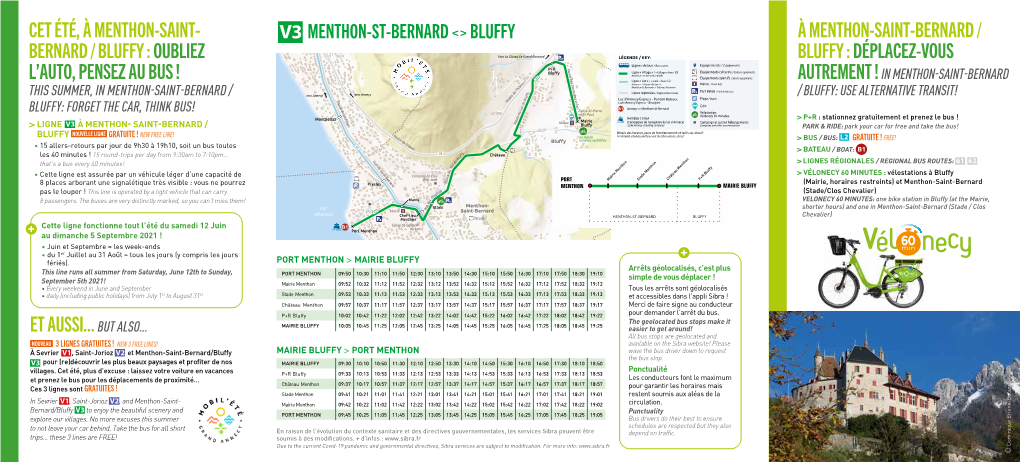 Dépliant Ligne Village Menthon-St-Bernard/Bluffy