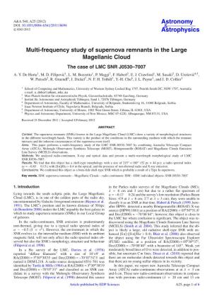 Multi-Frequency Study of Supernova Remnants in the Large Magellanic Cloud the Case of LMC SNR J0530–7007 A