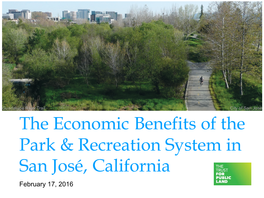 The Economic Benefits of San Jose Parks