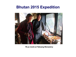 Bhutan 2015 Expedition