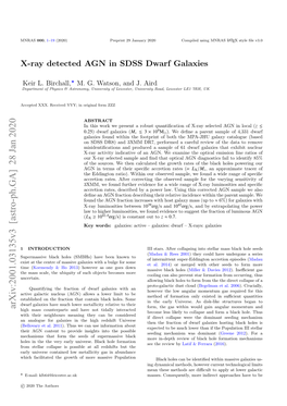 X-Ray Detected AGN in SDSS Dwarf Galaxies