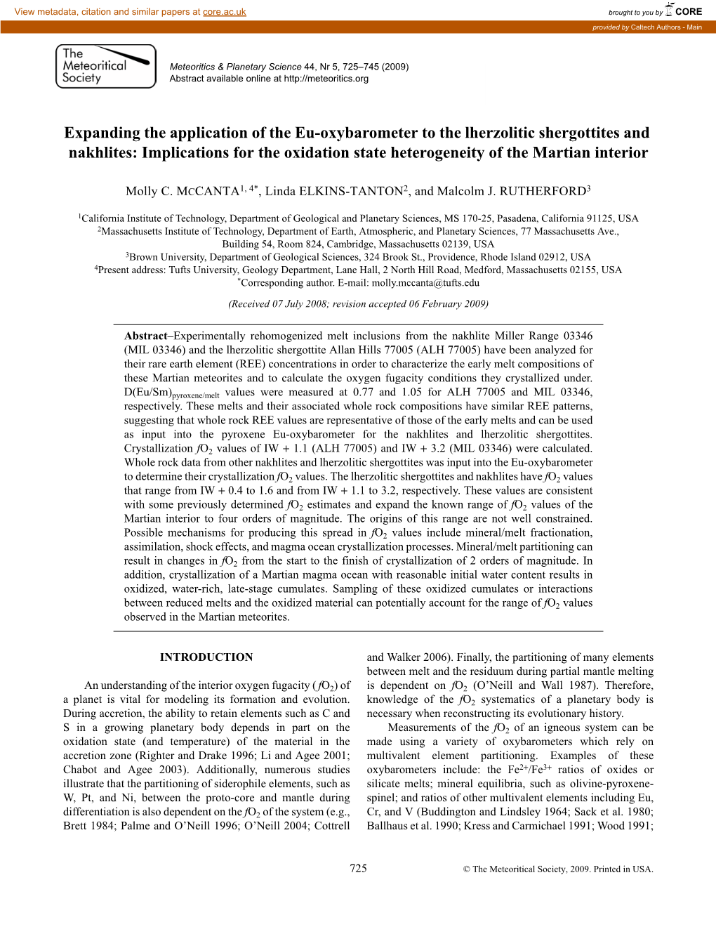 Expanding the Application of the Eu-Oxybarometer to The