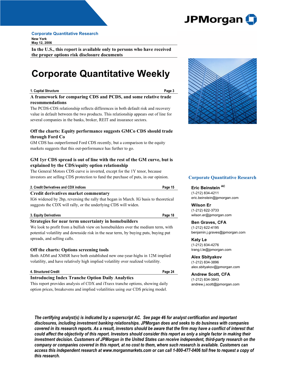 Corporate Quantitative Weekly