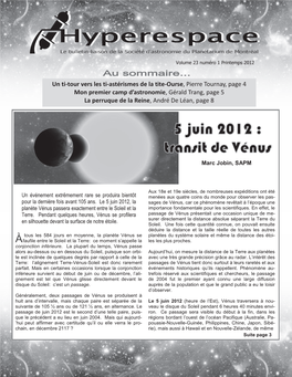 Un Ti-Tour Vers Les Ti-Astérismes De La Tite-Ourse, Pierre Tournay, Page 4 Mon Premier Camp D'astronomie, Gérald Trang, Page