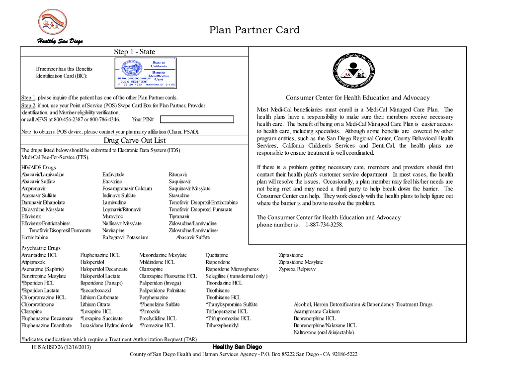 Plan Partner Card (Pdf)