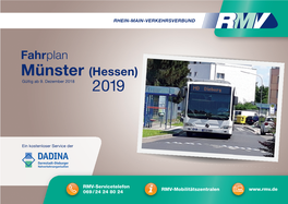 Fahrplanheft Muenster 2019