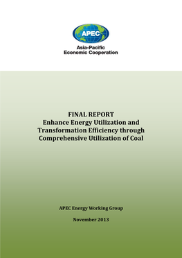 Enhance Energy Utilization and Transformation Efficiency Through Comprehensive Utilization of Coal